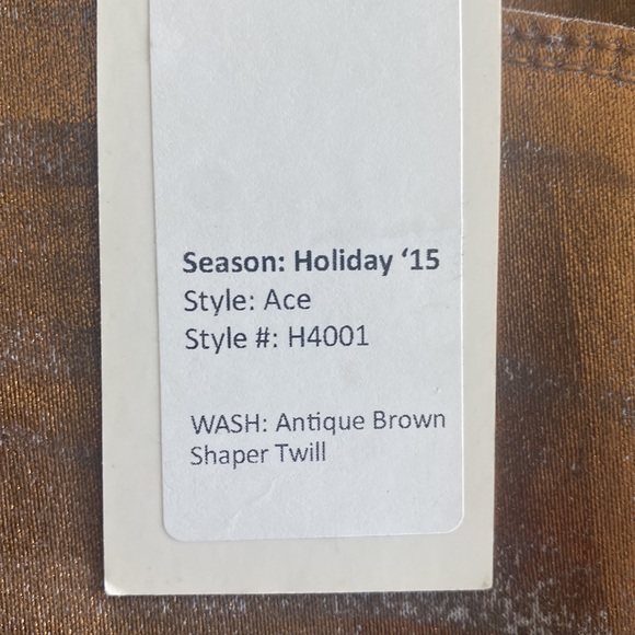 Fidelity Copper Coated Stretch Denim, Prototype, NWT - Picture 8 of 11